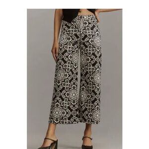 Anthropologie the Ettie wide leg crop 27 P